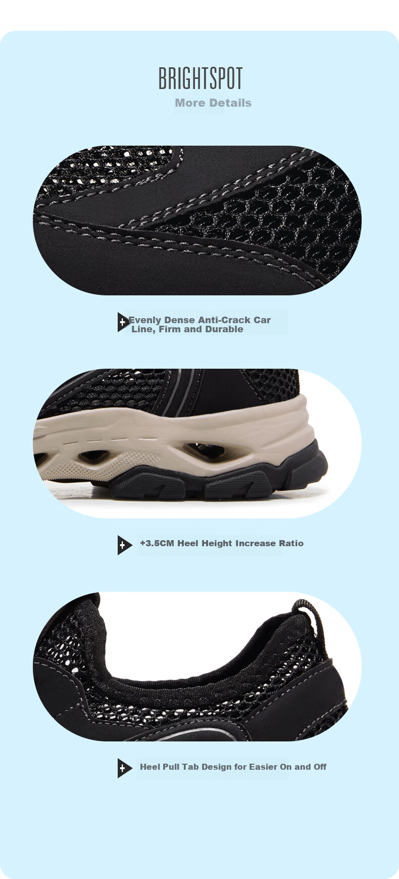 CAMEL Brand Men's Outdoor Soft Cushioning Anti-Collision Hiking Shoes, Mesh Breathable Casual Shoes P14M379003 Black Size 43 7