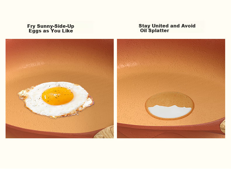 Amercook Non-Stick Cast Iron Skillet for Frying, Eggs, Steak, And Pancakes, Compatible with Gas And Induction Stoves 15