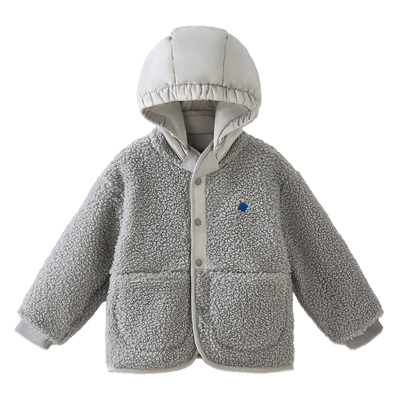 Babycare Children's Autumn Winter Thickened Jacket Girls Boys Casual Warm Baby Coat Cloud Gray 110