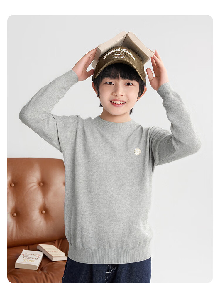 BALABALA balaOne Kids Sweater Children's Knitwear Boys Girls 2025 Spring Autumn Base Layer Parent-Child 208325103209 3