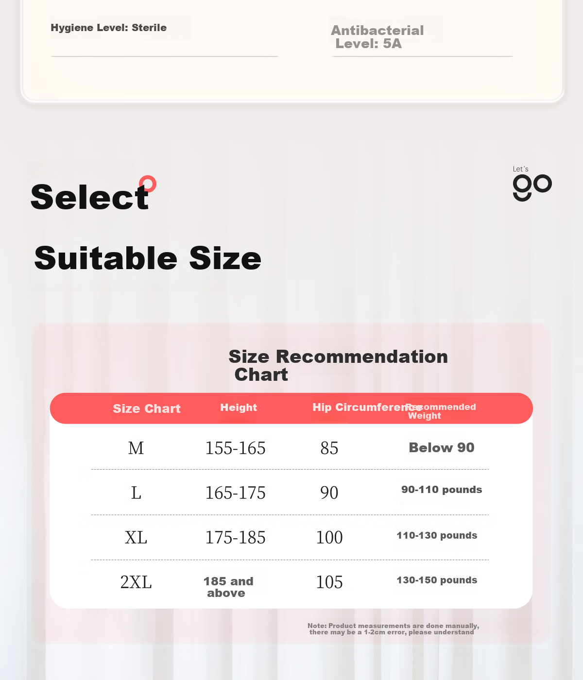 Freego Disposable Women's Pure Cotton Underwear, Sterile, No-Wash, for Travel, Pregnancy, Postpartum, Menstruation, Portable, Individually Packaged, XL 3
