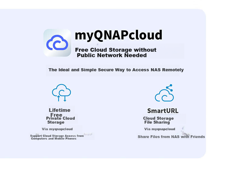 QNAP Qu405 Enterprise-Grade Home Storage N355 16GB RAM Four-Bay Network Storage NAS Private Cloud AI Photo Album Mobile Backup File Server with Inter-Cloud Connectivity 10