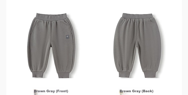 BALABALA BalaOne Fleece-Lined Sweatpants for Boys And Girls, Winter Banana Pants 5