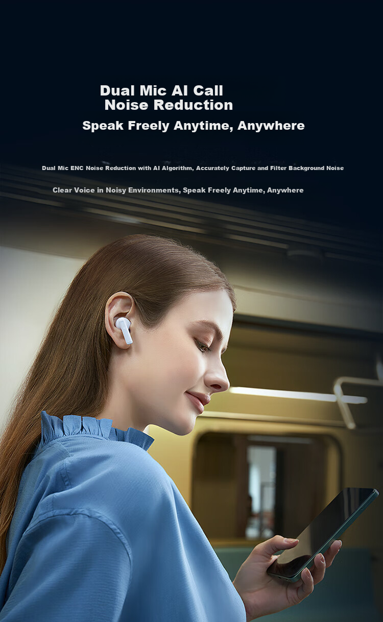 Honor Choice DOINGTOP X8i Bluetooth Earphones Honor Earphones Call Noise Reduction Long Battery Life Bluetooth 6.0 Waterproof Compatible with Honor Huawei Xiaomi Apple Phones Black 8