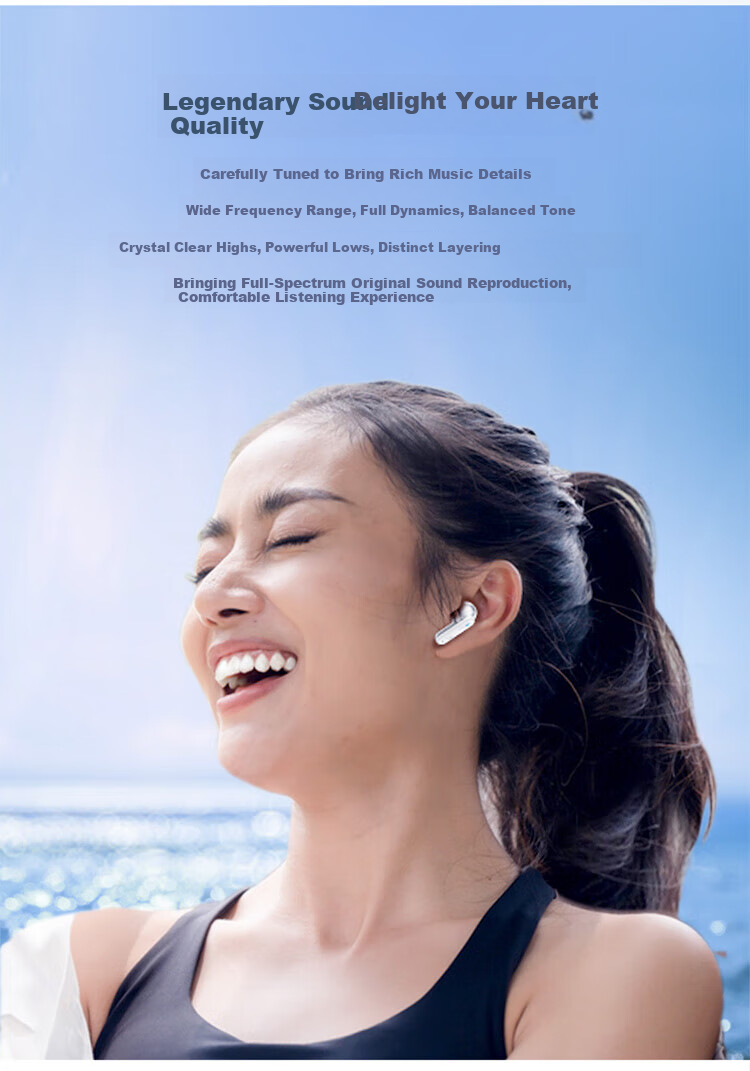 JBL TUNE BEAM2 True Wireless Bluetooth Earbuds with Active Noise Cancellation, Sweat-Resistant, Compatible with Apple, Huawei, Android, Matte White, New Year's And Valentine's Day Gift 6