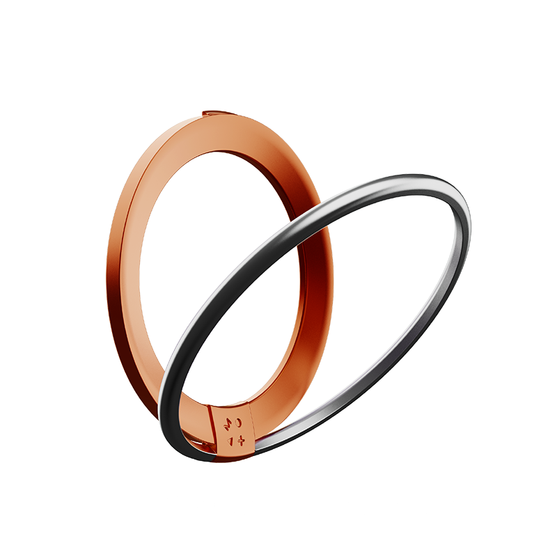 MOMAX Magnetic Ultra-Thin Phone Holder Ring Desktop Stand Metal Foldable Convenient Lazy Phone Ring Holder Compatible with Apple Huawei Xiaomi Phones