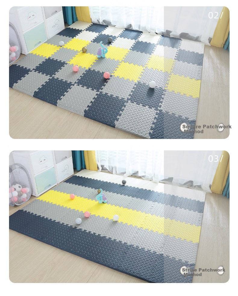 Ledi Children's Interlocking Crawling Mat, 6 Pieces, 60*60CM Foam Floor Mat, Thickened Tatami for Home Use 9