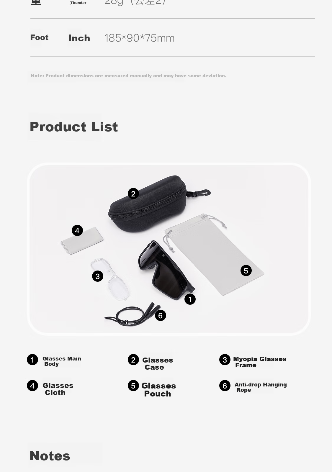 Keep Full-Frame Cycling Glasses, Black Frame, Anti-Slip, Windproof, Dustproof, Wind-Guiding, Drag-Reducing, White Frame, Coated with Red Lens 18