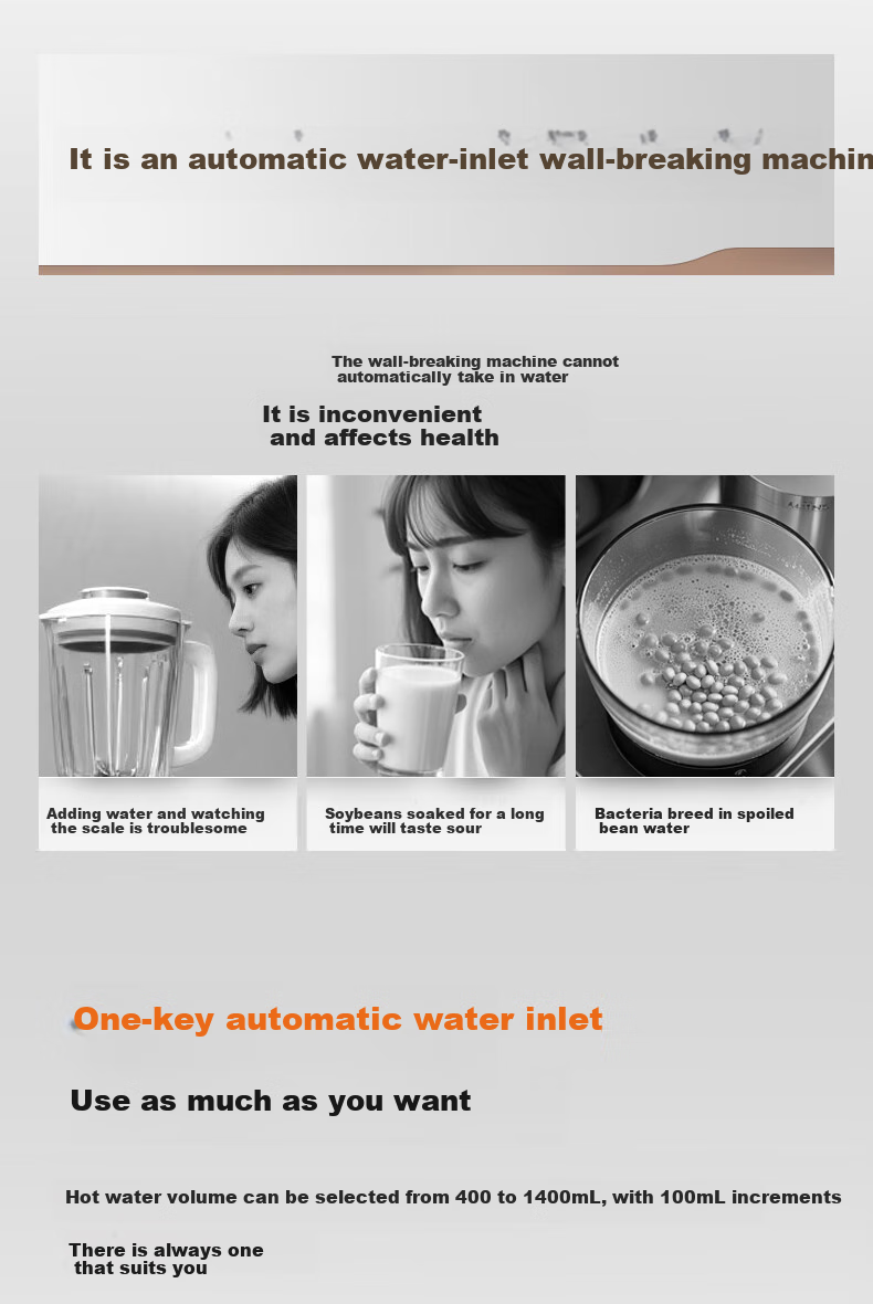 Joyoung High-Speed Blender, Quiet Variable Frequency Blender, Home Automatic Water Tank Juicer And Soy Milk Maker, 1.75L Noise Reduction Food Processor, B1U Subsidies 2
