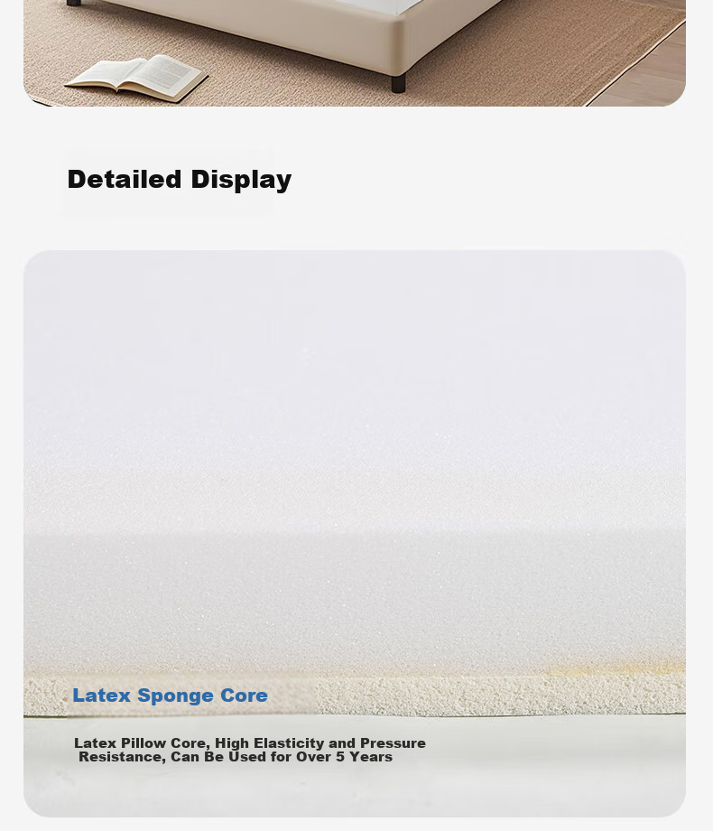 Baopo Student Dormitory Mattress, 90x190cm, Thai Natural Latex Foam Mattress, Single Bed for Rental Apartments, Tatami Mat 14