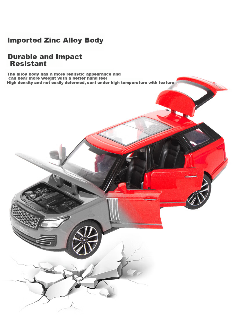 Heimanba Robin Hood 1:18 White SUV Off-Road Realistic Alloy Toy Car Model for Children's Collection And Display 4