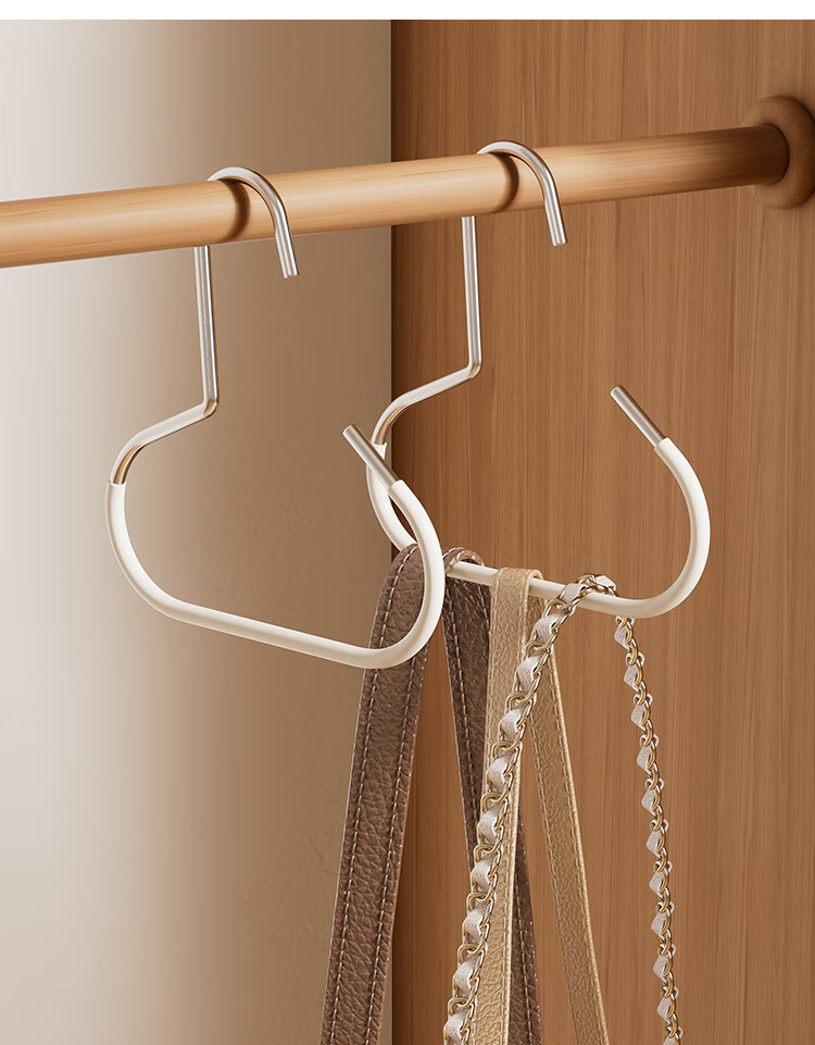 Bonny Home Hat Storage Hanging Rack No-Trace Heavy-Duty High Manganese Steel White Indoor Hat Rack Space-Saving Non-Slip Anti-Fall Valentine's Day Student Dormitory 7