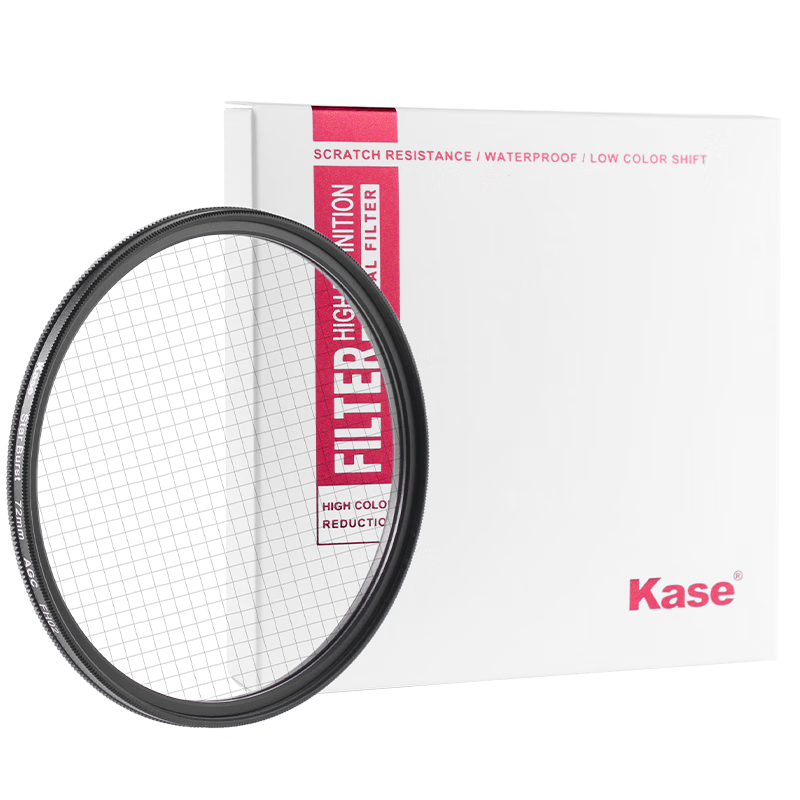 Kase 67mm Adjustable Four-Line Starburst Filter Starlight Lens for Nightscape Fireworks and Starry Effects