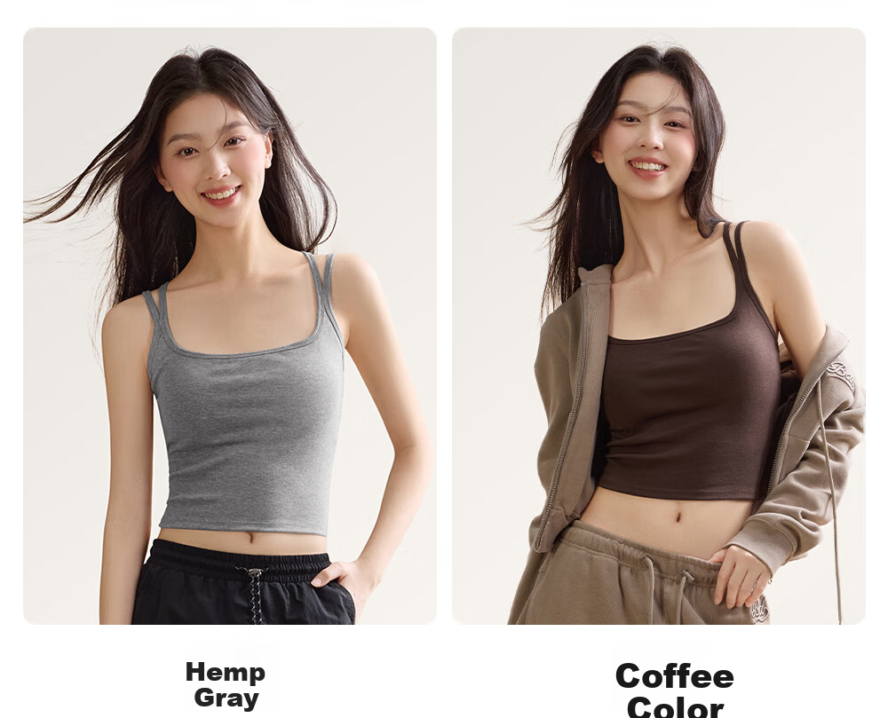 SecretWorld Women's Camisole Bra, Elegant Outer Wear, High-Quality Backless One-Piece Bra, Luxurious with Built-In Padding, Base Layer Vest 24