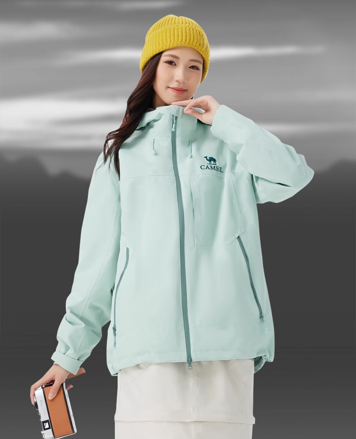 Camel Women's Outdoor Jacket Unisex 3-in-1 Windproof Waterproof Coat New Arrival 7