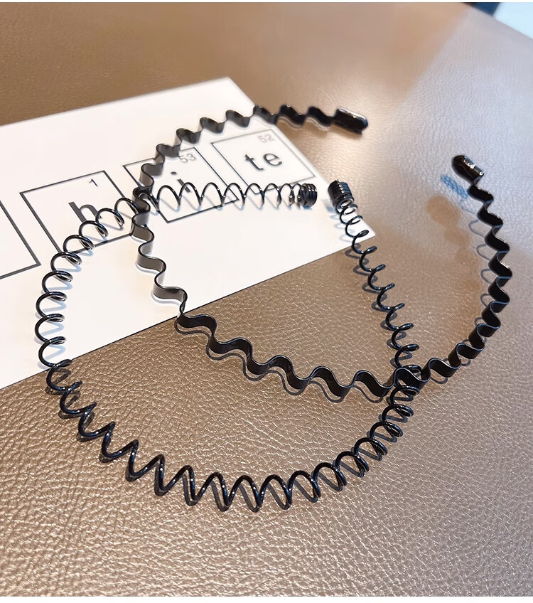 Banjeni Men's High Crown Hair Clip Headband Wide Daily Wear Large Sports Invisible Teeth Back Hair Fragment Non-Tightening 9