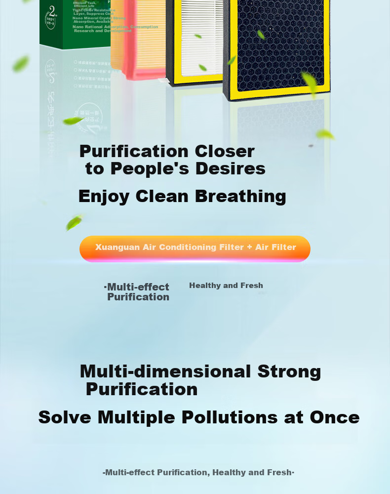 Xuanguan Toyota Avalon Hybrid (2.5L/2.0L), Air Conditioning Filter + Air Cleaner, PM2.5 Anti-Pollution Two-Filter Set 3