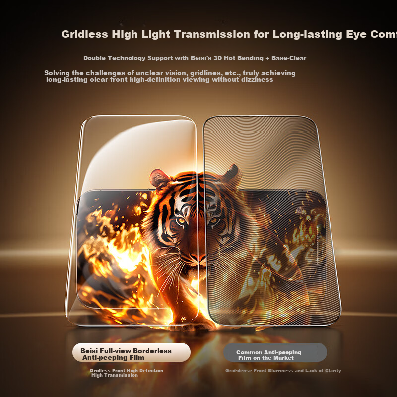 BASEUS [Borderless Screen Protection | Privacy Film] for IPhone 17/16 Pro, Anti-Peeping Film, Apple 17/16 Pro Tempered Glass Film, IPhone 17 Screen Protector, Anti-Fingerprint, Dust-Free Installatio