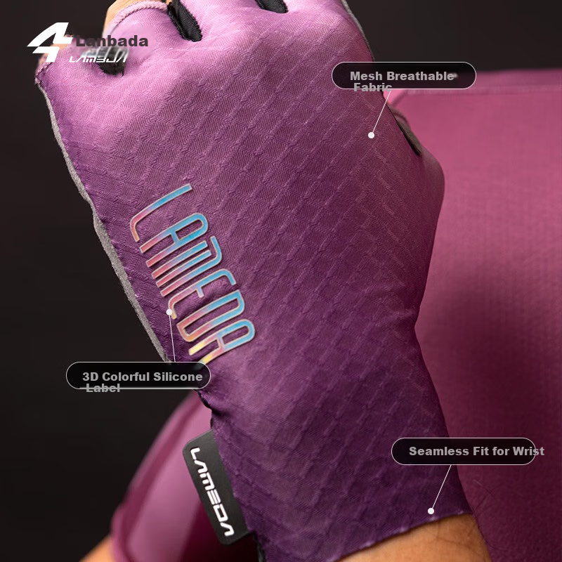 Lameda Bicycle Riding Gloves, Road Bike Summer Sun Protection Gloves, Fingerless Shock-Absorbing Gloves, Protective Gloves for Men And Women, Model 2069