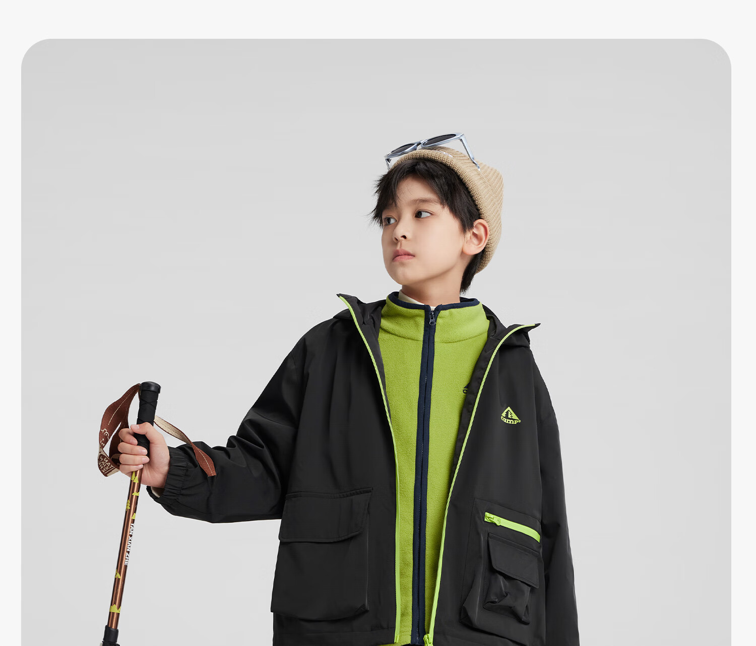 Zuoxi Boys' Fleece Jacket, 2025 New Style Children's Autumn And Winter Wear, Warm Plush Outerwear for Boys, Yellow, Size 150 19