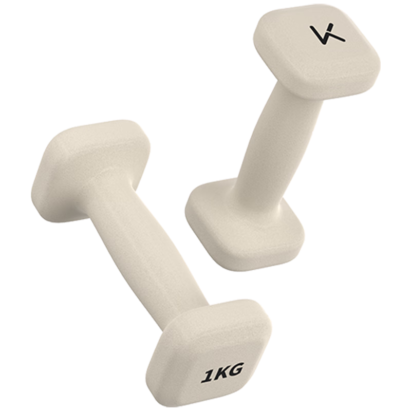 Keep Cloud-Sense Square Dumbbells Women's Strength Training Plastic-Coated Dumbbells Home Fitness Arm Muscle Gravel Sand 1.5kg*2