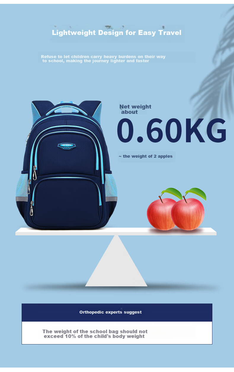 Edison Elementary School Backpack for Grades 1-3, Lightweight, Water-Resistant, Multi-Compartment, Reflective Children's Backpack 310-1ss 6