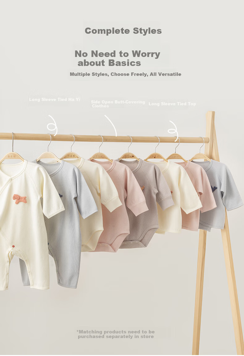 Guaiqixiong Infant And Toddler Long-Sleeve Bodysuit, Spring And Autumn Season, for Baby Boys And Girls, Pure Cotton Romper, Crawling Suit, Home Wear, Thin Style, Underwear 15