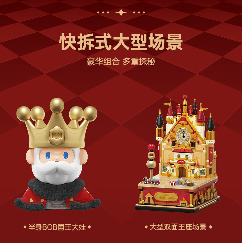 AREA-X Brick Zone Unicorn Official Collaboration Trendy Building Block Toy Birthday Gift King BOB Large Figure 5