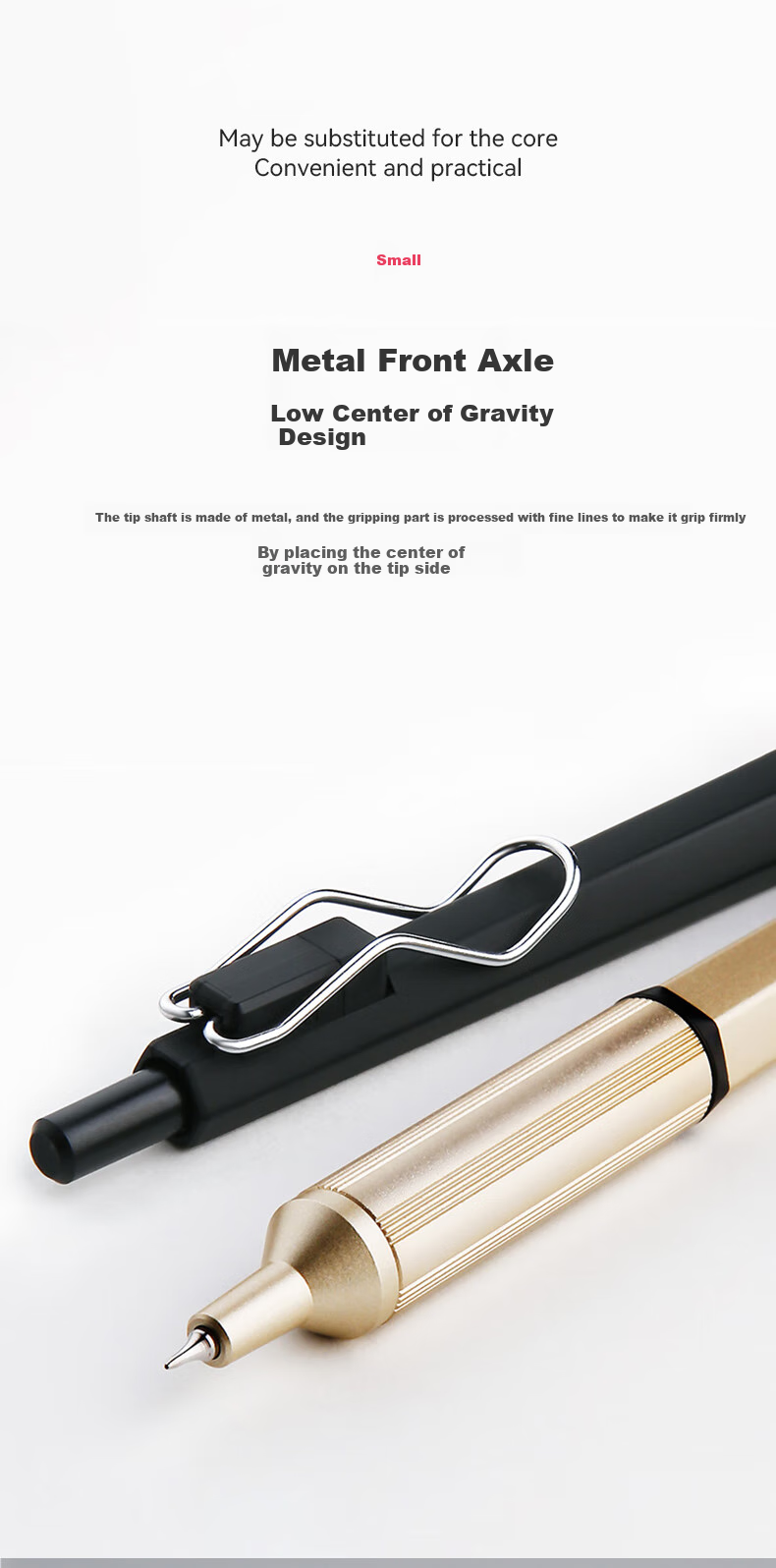 Uni Mitsubishi Ballpoint Pen with Metal Grip, Low Center of Gravity Office Business Pen, Medium Oil Ink, SXN-1003 0.28mm, Navy Blue Barrel 6
