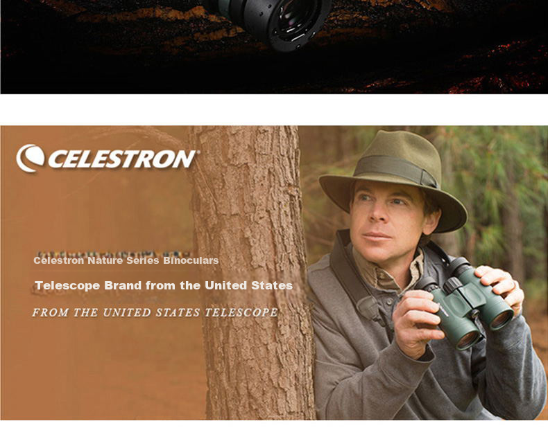 Celestron Nature DX 8x25 High-Power HD Low-Light Night Vision Wide-Angle Nitrogen-Filled Waterproof Binoculars for Mobile Phones 2