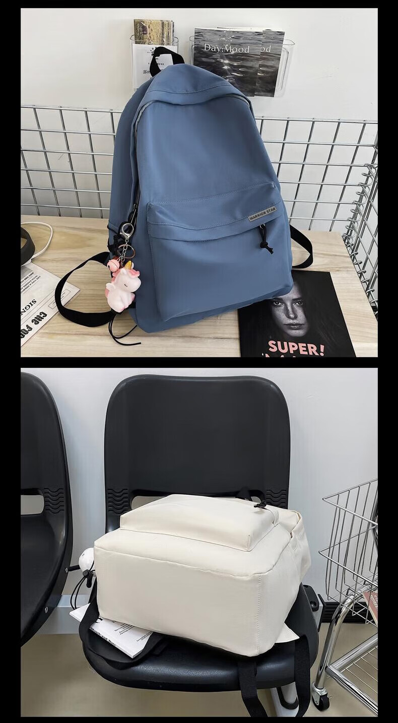 Huili Backpack Large Capacity Casual Versatile Backpack for Men Women Middle School High School College Students Travel Laptop Bag 15
