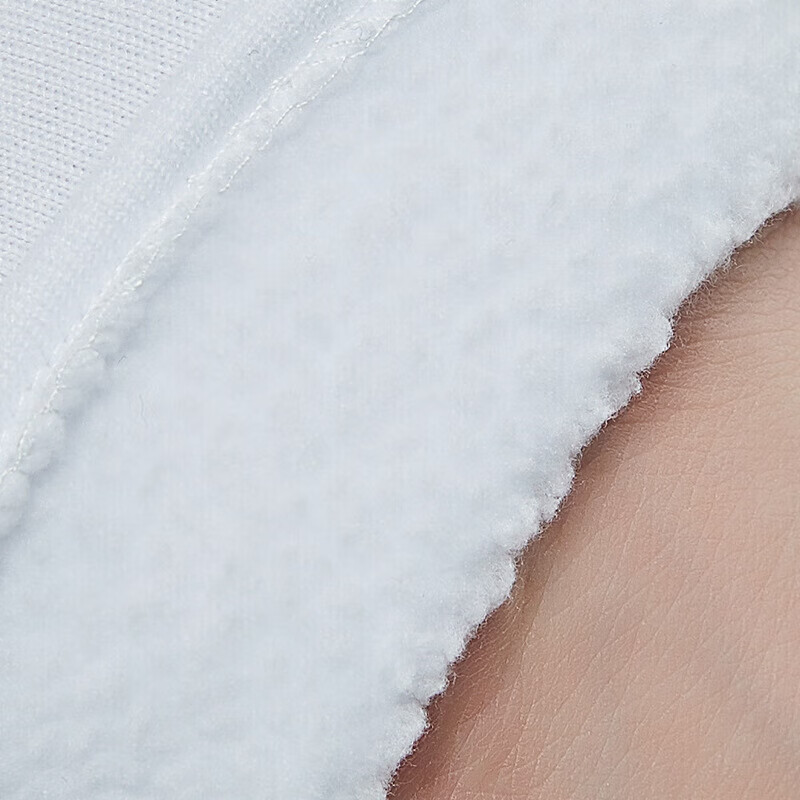 Mashifu Three-Strand Fleece-Lined Thickened White Gloves High-Grade Cuffless Winter Warmth Thickened Fleece White Gloves Size L 2 Pairs