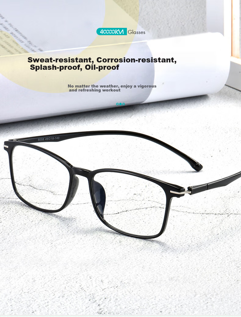 Siwangongli Reading Glasses TR Ultra-Light Pressure-Free Anti-Blue Light High-Definition Glasses for Middle-Aged And Elderly with Presbyopia, 100 Degrees, Back to School 6