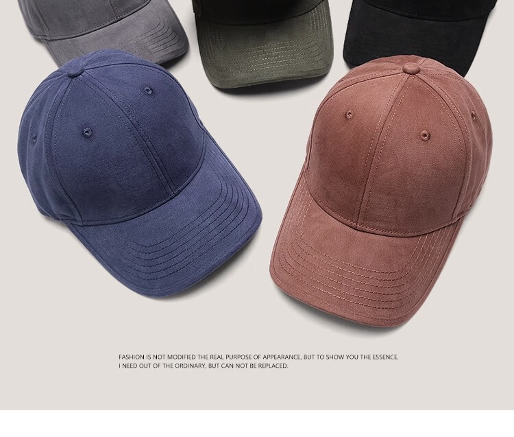 Miiow Men's Hard Top Baseball Cap Large Size Deep Fit Men's Duckbill Sun Hat Khaki 12
