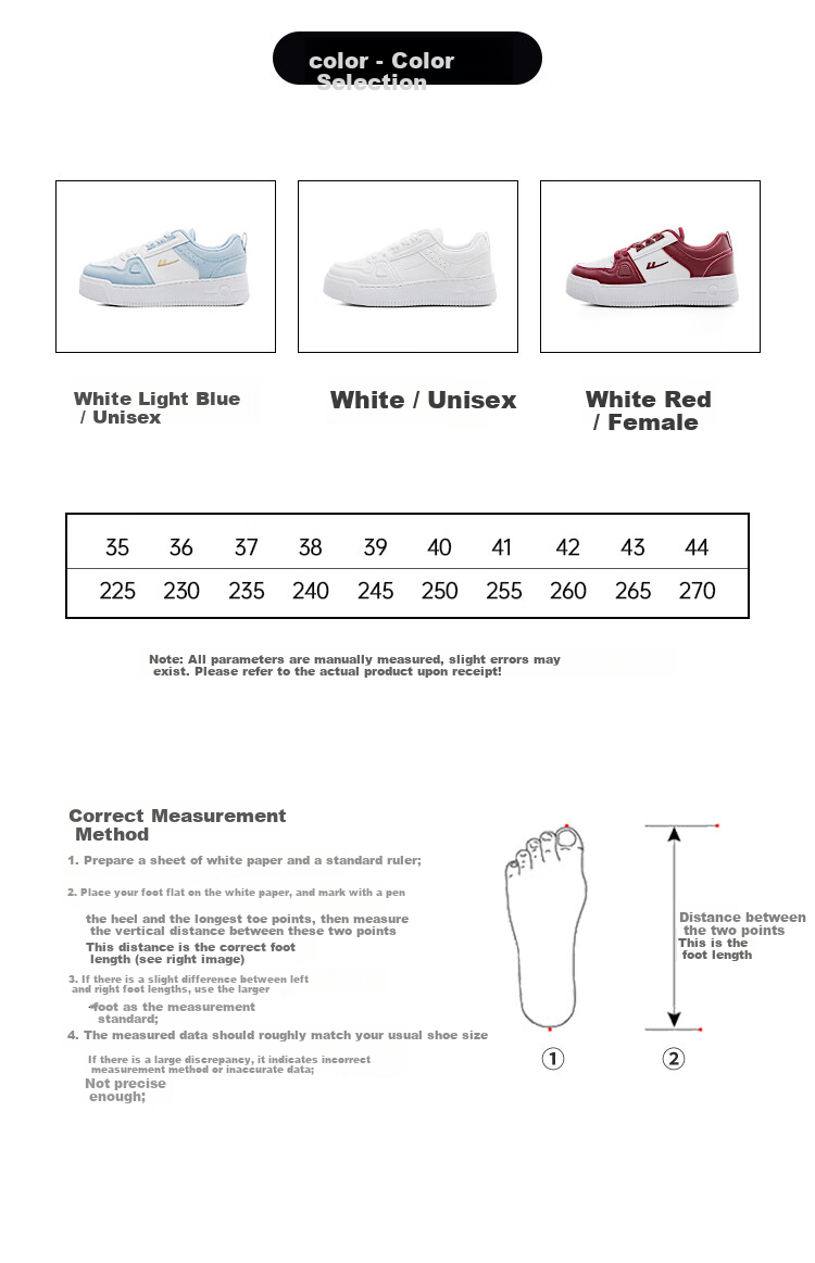 Huili Official Women's Shoes, 2026 Summer New Style, Classic Versatile Casual Sneakers for Women, White And Red, Size 35 7