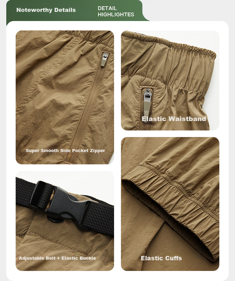 JD Original Spring Sun Protection Cargo Pants, Quick-Drying Breathable Wear-Resistant Multi-Pocket Water-Repellent Trousers for Men And Women, Black L 12