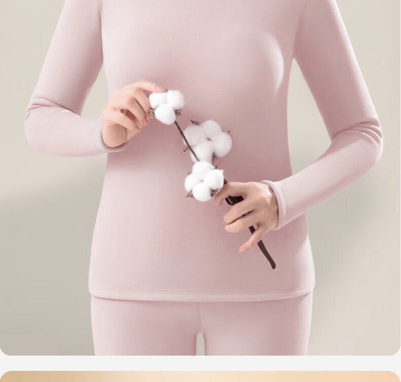 Urban Beauty Class A Middle-aged and Elderly Women's Thermal Underwear Set with Extra Thick Fleece Lamb Wool, Autumn Top and Bottom, 2XL 5