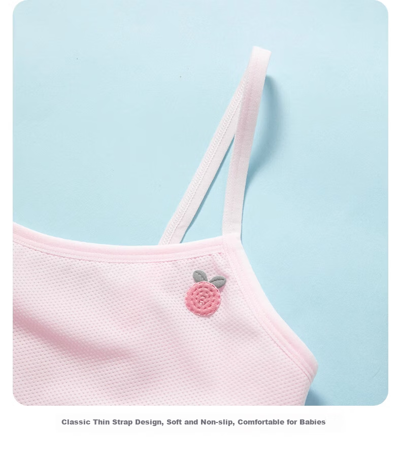 Dingguagua Girls' Underwear, Children's Underwear, Puberty Bra for Elementary School Students Aged 9-12, Girls' Camisole, Thin Summer Style 17