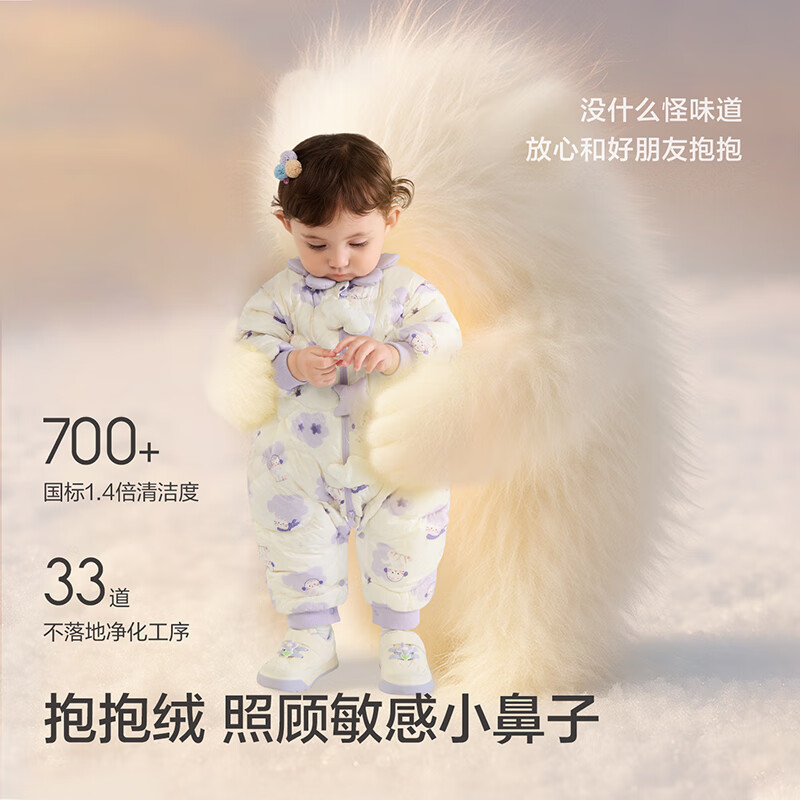 BALABALA Baby Toddler Down Jacket One-Piece Winter Outfit Baby Clothes Outdoor [Mall Same Style] 200425120201
