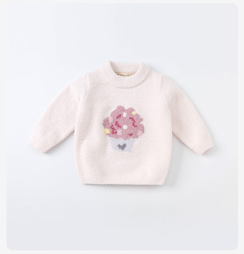 DAVE & BELLA Children's Chenille Sweater Unisex Winter Pullover Knitwear for Babies 2