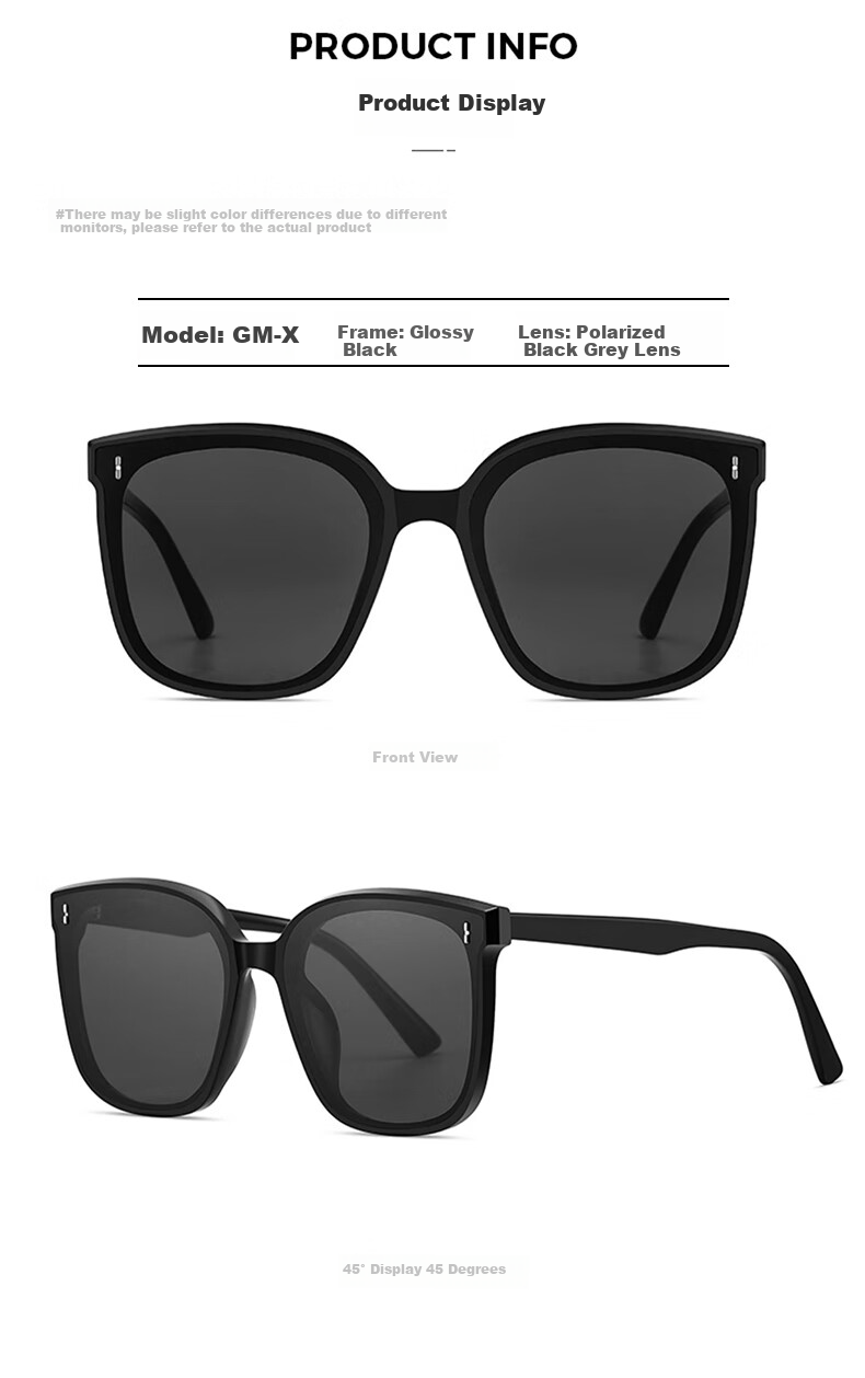 Boliliangpin 2025 Trendy Polarized Sunglasses, Celebrity Men's GM Sunglasses, Women's Internet-Famous Glasses, UV Protection, Driving And Car Use 6