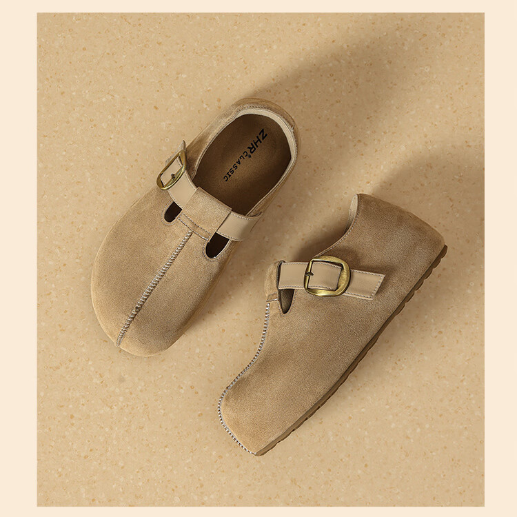 ZHR Height-Increasing Birkenstock Sandals for Women, Kappa Versatile Women's Shoes, Spring And Autumn Lightweight Casual Flats for Women, JT191 Khaki Size 36 22