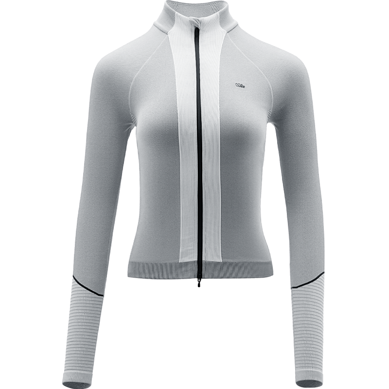 Beneunder Women's Full-Zip Slim Fit Breathable Quick-Dry Sports Jacket Long Sleeve Warm Running Fitness HE005