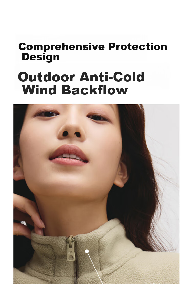 Beneunder Women's Fleece Jacket, Early Autumn New Style, Sherpa Casual Fleece Inner Layer, Outdoor Windproof Thin Jacket PM028 18