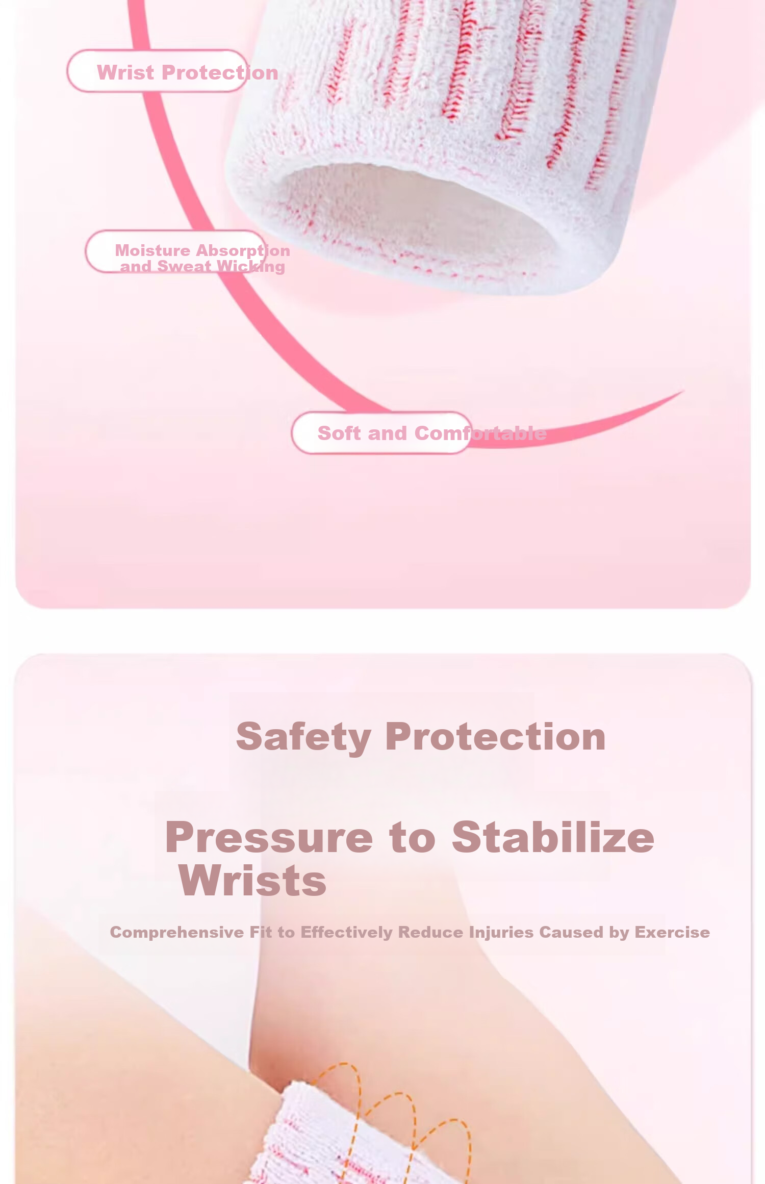 Li-Ning Wristband Sweat-Absorbing Thin Band for Women, Fitness Sports Running Sweat-Proof Wrist Guard for Men, Badminton Basketball Summer Use 4