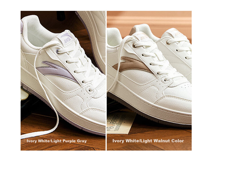 ANTA Yuan Nian 2.0 | Women's Thick-Soled Sneakers, Student White Shoes, Retro Trendy Height-Increasing Sports Shoes for Couples, Casual Shoes 3