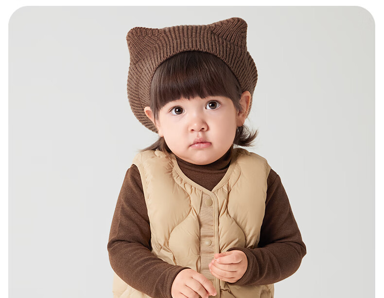 October Crystal Children's Down Vest Winter Baby Boys and Girls Down Jacket Vest Baby Waistcoat 3