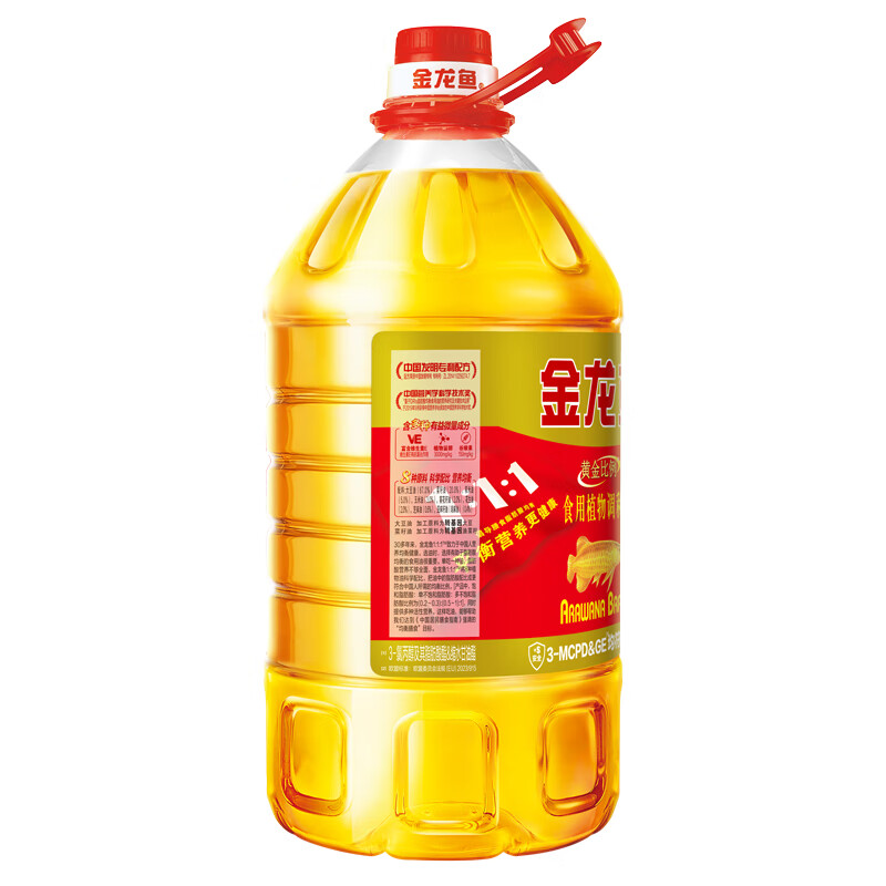 金龙鱼 食用油 黄金比例食用调和油 5L