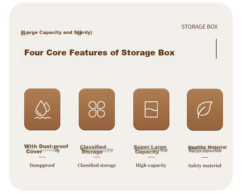Siwangongli Transparent Storage Box, Household Toy And Snack Storage Container, Wardrobe Organizer Box, Plastic Storage Basket, Storage Bi 2