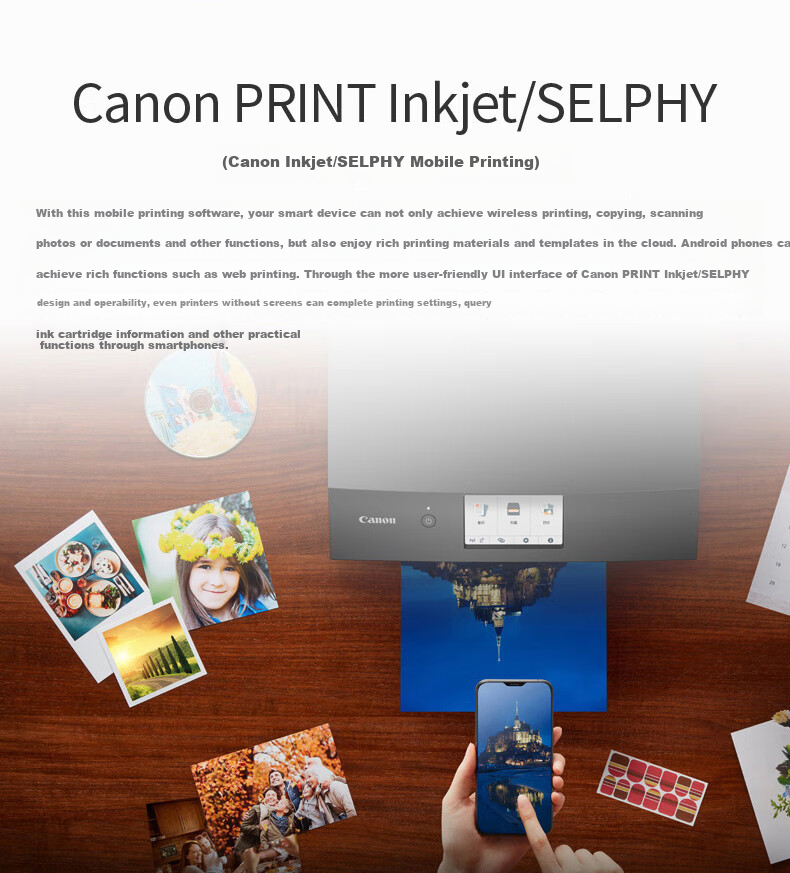 Canon TS5380t-Pink Green Wireless Home Color Inkjet All-In Printer (Print/copy/scan/Auto Duplex, for Student Work/Photos) 7